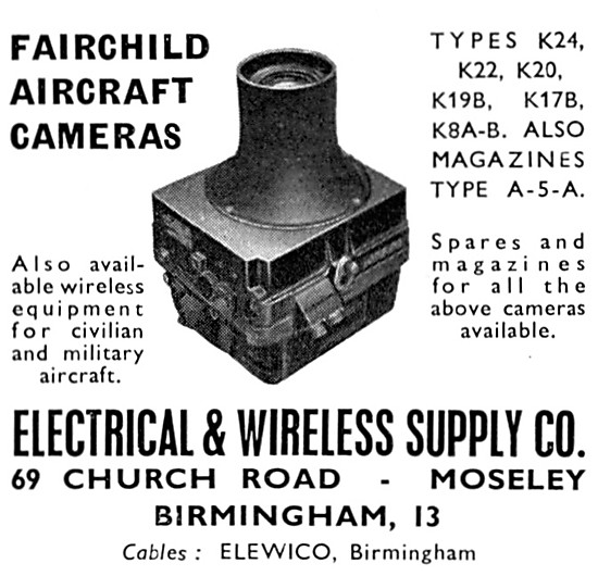 Electrical & Wireless Supply  - Fairchild Aircraft Cameras       