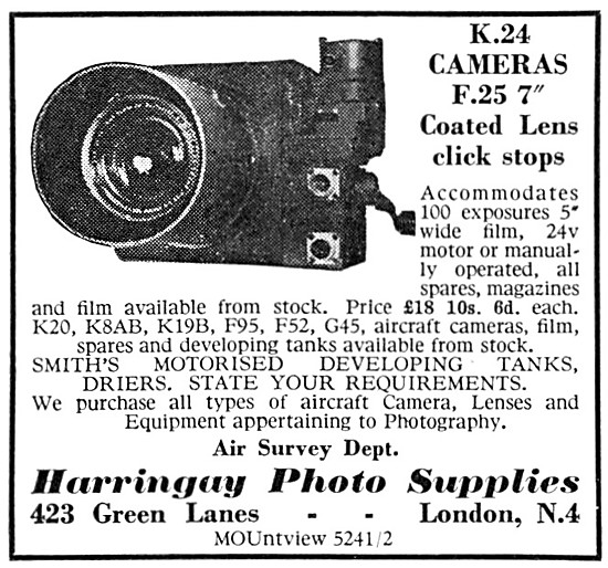 Harringay Photo Supplies K.24 Cameras 1959                       