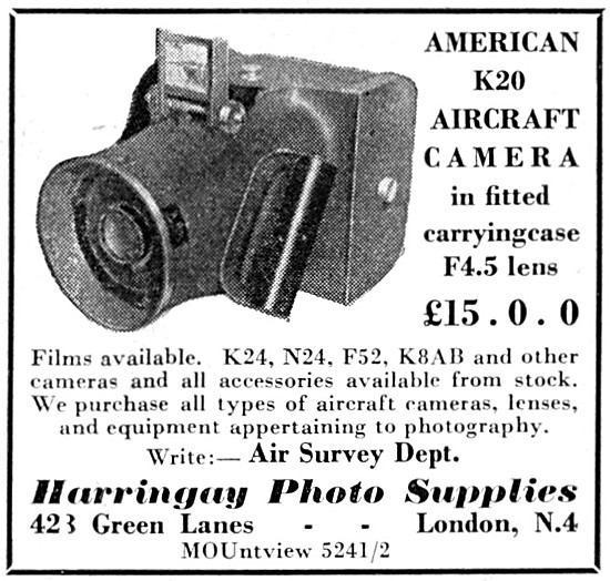 Harringay Photo Supplies K.24 Cameras                            