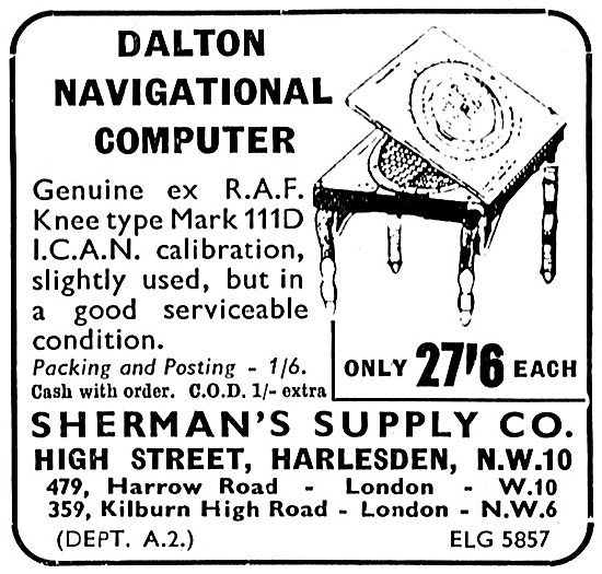 Sherman's Supply Co. Harlesden. Dalton Computer                  