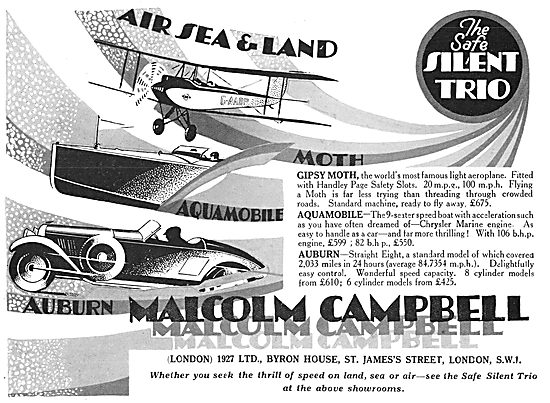 Malcolm Campbell Aircraft, Marine & Motor Sales                  