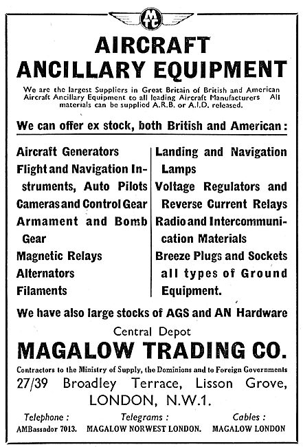 Magalow Trading Company - Aircraft Ancillary Equipment           