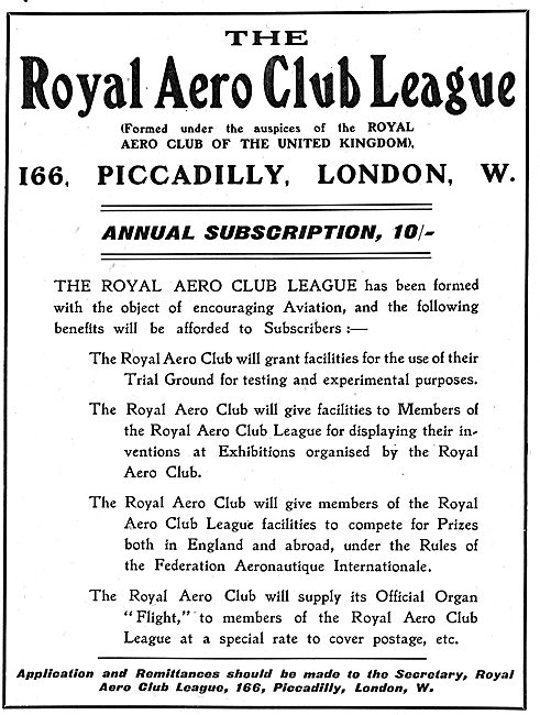 Royal Aero Club League                                           