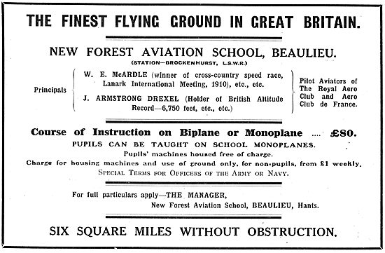 New Forest Aviation School Beaulieu                              