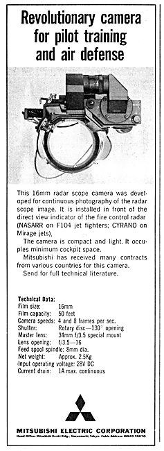 Mitsubishi Air Defence Pilot Training Camera                     