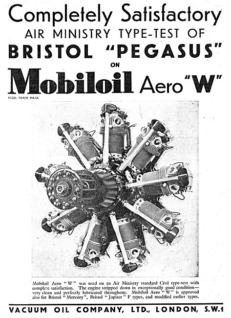 Bristil Used Mobiloil Aero 