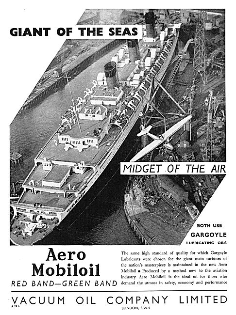 Mobiloil - Gargoyle: Aero Mobiloil Aircraft Lubricants.          