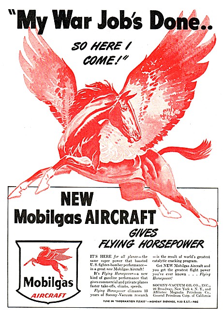 Mobiloil Mobilgas For Aircraft                                   