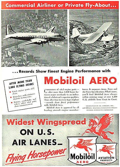 Mobil Aviation Products - Mobiloil                               
