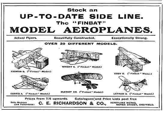 C.E.Richardson & Co Napier St Sheffield - Aviation Models        