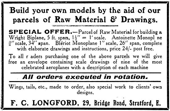F.C.Longford. Model Aircraft, Supplies & Accessories             