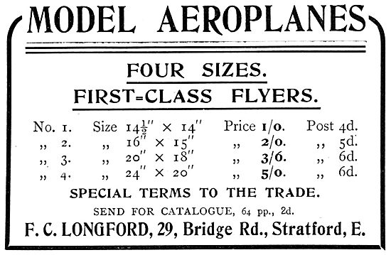 F.C.Longford. Model Aircraft, Supplies & Accessories             