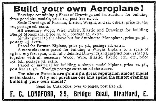 F.C.Longford. Model Aircraft, Supplies & Accessories             