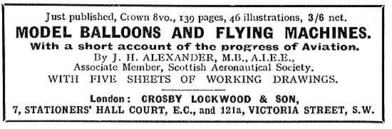 Crosby Lockwood & Son - Model Balloons & Flying Machines         