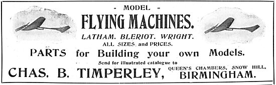 Chas B.Timperley Model Flying Machines                           