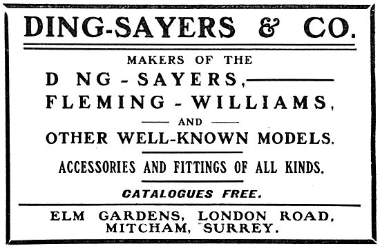 Ding-Sayers Fleming -Williams Model Aircraft                     