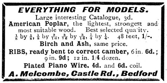 A.Melcombe. Model Aircraft Supplies & Accessories                