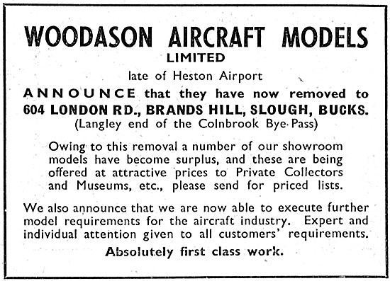 Woodason Aircraft Models. Showroom Aircraft Display Models       