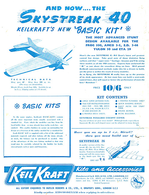 Keil Kraft Model Aircraft Kits                                   