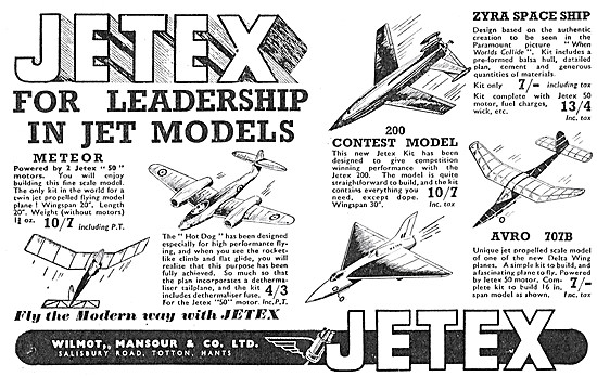Jetex Model Aircraft Engines                                     
