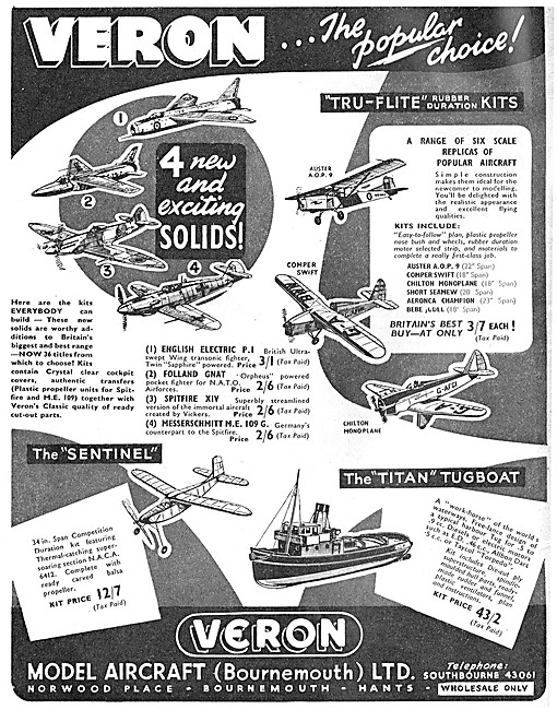 Veron Model Aircraft                                             