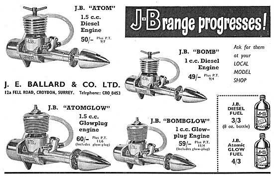 Ballard Range Of Model Aircraft Engines                          