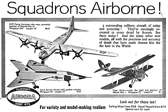 Aurora Model Aircraft Kits Avro Arrow                            