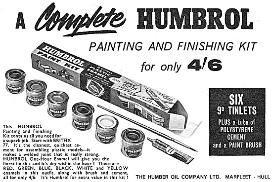 Humbrol Paints & Finishes For Models                             