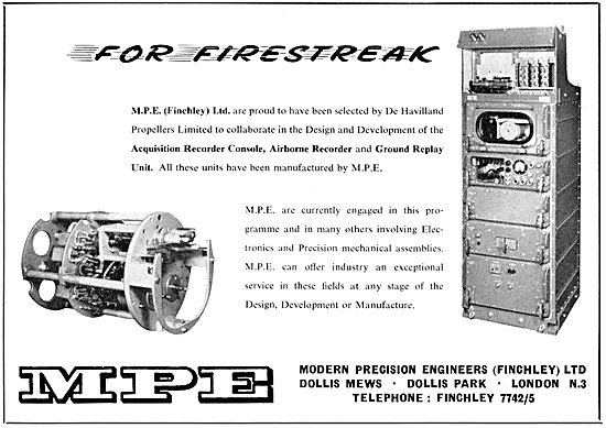 Modern Precision. MPE Electronics For Guided Missiles            