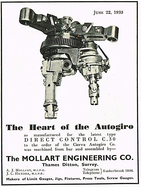 Mollart Direct Control The Heart of The Autogiro                 