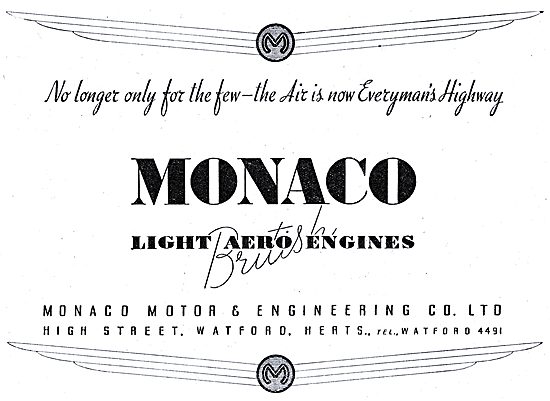 Monaco British Light Aero Engines                                