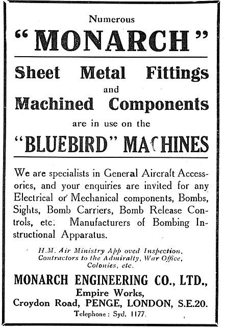 Monk Engineering: Sheet Metal Fittings For Aircraft              