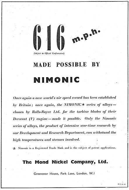 Mond Nickel  - Nimonic Alloys - Steel Heat Treatments            