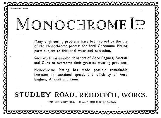 Monochrome Ltd Chromium Plating                                  