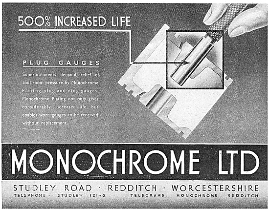 Monochrome Electrroplating - Monochrome Plug Gauges              