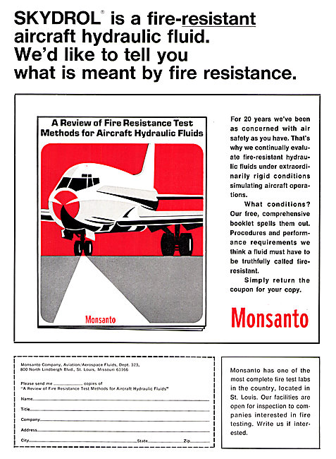 Monsanto Skydrol  Hydraulic Fluid                                