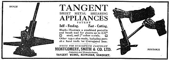 Montgomery Smith - Somerset:  Sheet Metal Shearing Appliances    