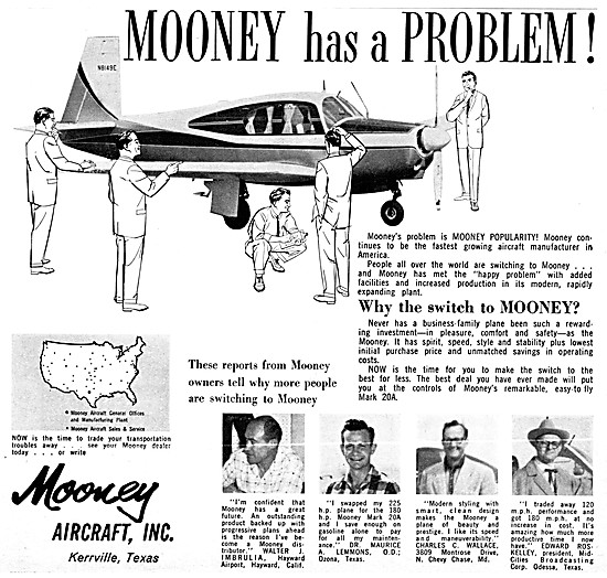 Mooney Aircraft 1960                                             