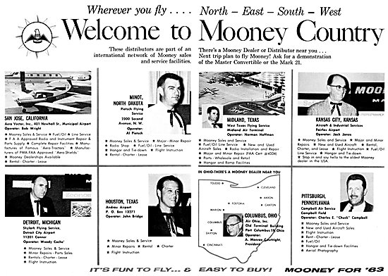 Mooney Dealerships 1963                                          