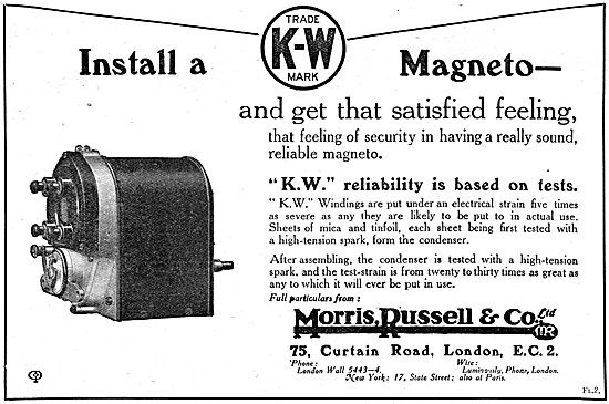 Morris,Russell & Co. K.W.Magnetos                                