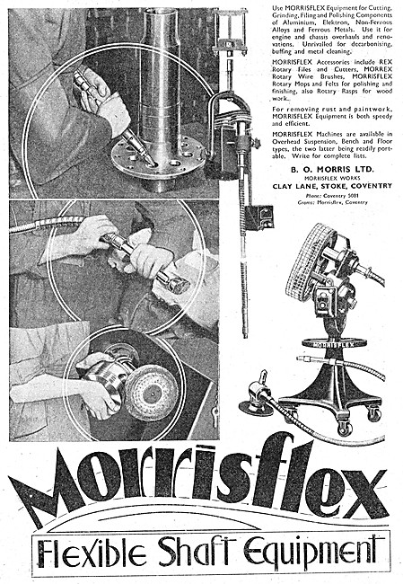 Morris - Morrisflex Flexible Shaft Equipment Morrex Rotary Tools 