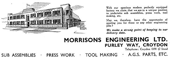 Morrisons Engineering - Press Work - Tool Making - Sub Assemblies