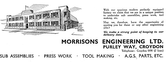 Morrisons Engineering - Sub Assemblies, Tool Making etc.         