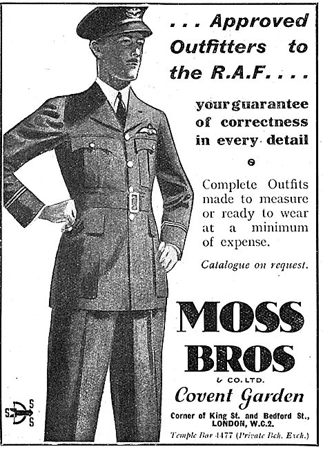 Moss Bros - Approved Outfitters To The Royal Air Force           