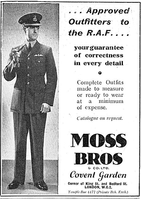 Moss Bros - Approved Outfitters To The RAF                       