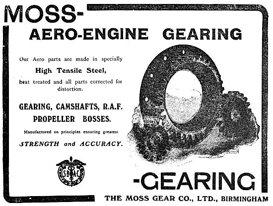 Moss Aero Engine Gearing -1919                                   