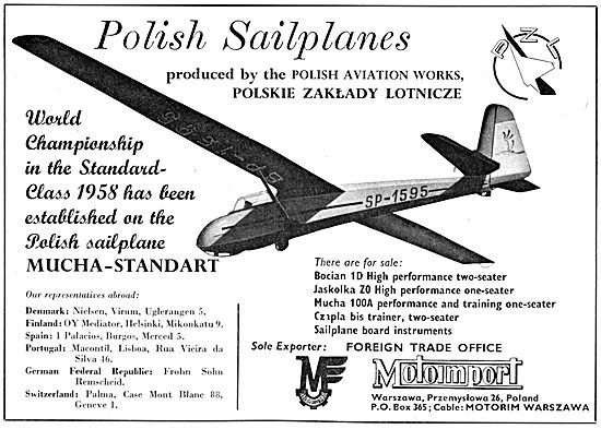 Motoimport Polish Sailplanes - Jasolka ZO - Czapla Bis Trainer   