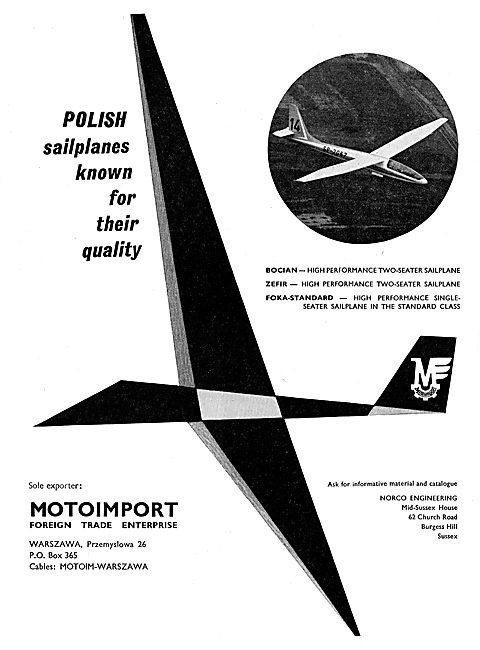 Motoimport - Bocian Sailplanes: Norco                            