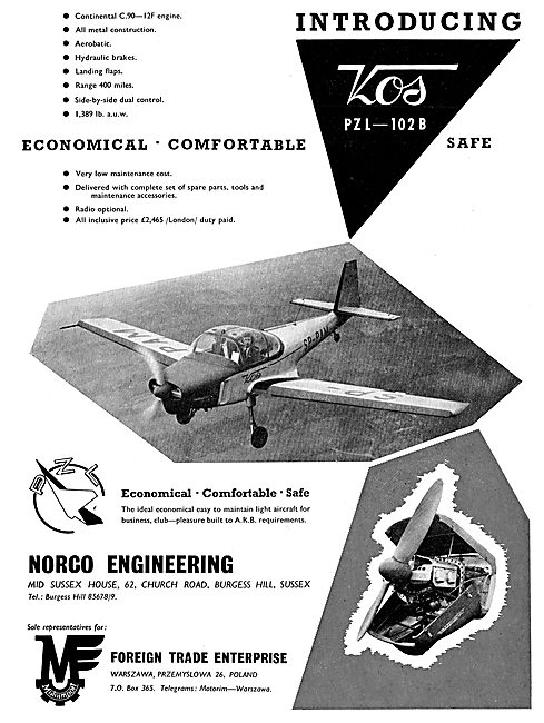 Motoimport - PZL-102B Touring Aircraft: Norco                    