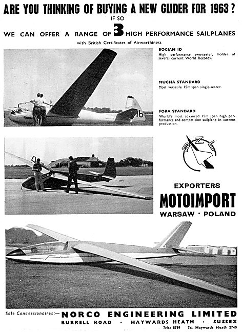 Motoimport Gliders & Sailpanes                                   